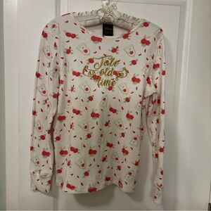Her Universe Beauty & the Beast-TALE AS OLD AS TIME-Long Sleeve-Thermal Top-sz L